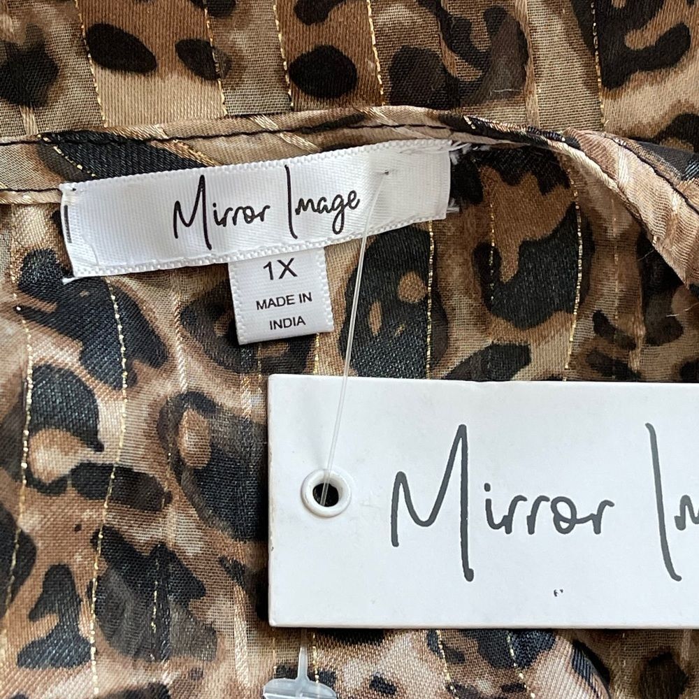 Mirror Image Leopard Print Blouse - Picture 8 of 10